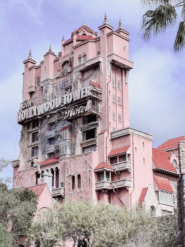 The Twilight Zone Tower of Terror Facade in Disney Hollywood Studios